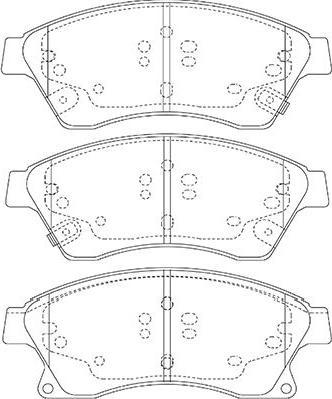 Kavo Parts BP-1017 - Bremžu uzliku kompl., Disku bremzes ps1.lv