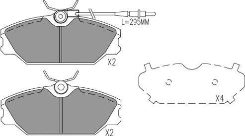 Kavo Parts BP-1025 - Bremžu uzliku kompl., Disku bremzes ps1.lv