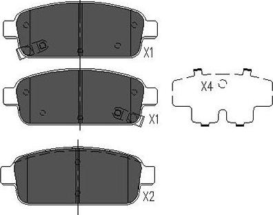 Kavo Parts BP-1022 - Bremžu uzliku kompl., Disku bremzes ps1.lv