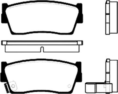 Kavo Parts BP-8505 - Bremžu uzliku kompl., Disku bremzes ps1.lv