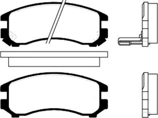 Kavo Parts BP-8503 - Bremžu uzliku kompl., Disku bremzes ps1.lv