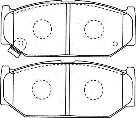 Kavo Parts BP-8531 - Bremžu uzliku kompl., Disku bremzes ps1.lv