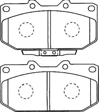 Ashuki S01140A - Bremžu uzliku kompl., Disku bremzes ps1.lv