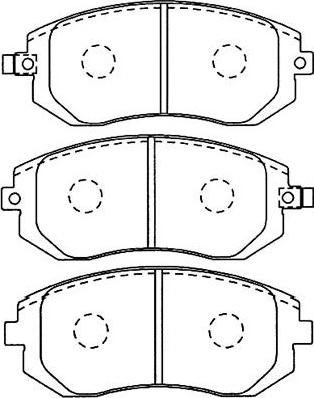 Kavo Parts BP-8017 - Bremžu uzliku kompl., Disku bremzes ps1.lv