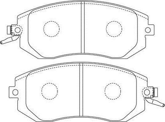 Kavo Parts BP-8024 - Bremžu uzliku kompl., Disku bremzes ps1.lv