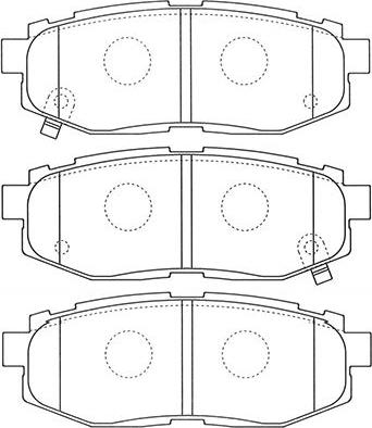 Kavo Parts BP-8023 - Bremžu uzliku kompl., Disku bremzes ps1.lv