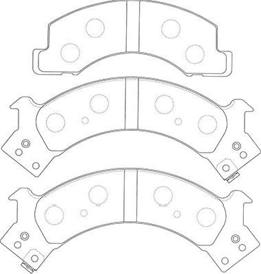 Kavo Parts BP-3518 - Bremžu uzliku kompl., Disku bremzes ps1.lv