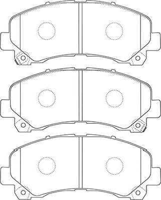 Kavo Parts BP-3517 - Bremžu uzliku kompl., Disku bremzes ps1.lv