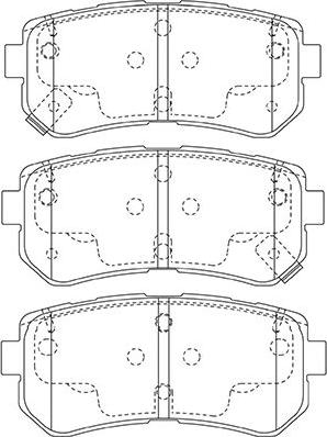 Kavo Parts BP-3046 - Bremžu uzliku kompl., Disku bremzes ps1.lv