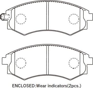 Kavo Parts BP-3041 - Bremžu uzliku kompl., Disku bremzes ps1.lv