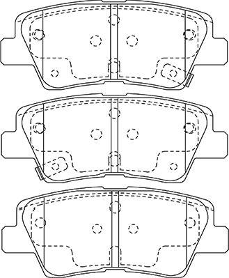 Kavo Parts BP-3048 - Bremžu uzliku kompl., Disku bremzes ps1.lv