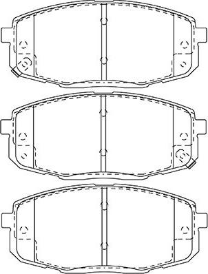 Kavo Parts BP-3043 - Bremžu uzliku kompl., Disku bremzes ps1.lv