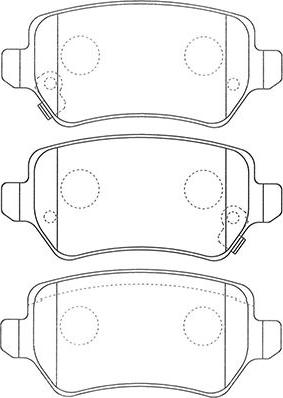 Kavo Parts BP-3042 - Bremžu uzliku kompl., Disku bremzes ps1.lv