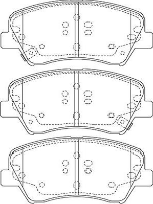 Kavo Parts BP-3047 - Bremžu uzliku kompl., Disku bremzes ps1.lv