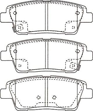 Kavo Parts BP-3055 - Bremžu uzliku kompl., Disku bremzes ps1.lv