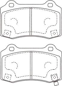 Kavo Parts BP-3050 - Bremžu uzliku kompl., Disku bremzes ps1.lv