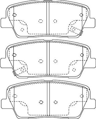 Kavo Parts BP-3039 - Bremžu uzliku kompl., Disku bremzes ps1.lv