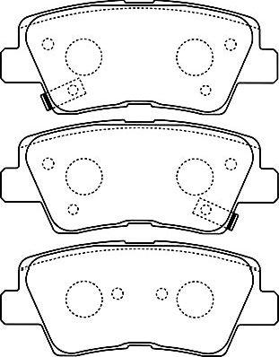 Kavo Parts BP-3034 - Bremžu uzliku kompl., Disku bremzes ps1.lv