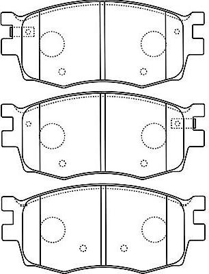 Kavo Parts BP-3031 - Bremžu uzliku kompl., Disku bremzes ps1.lv