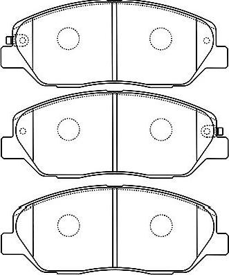 Kavo Parts BP-3032 - Bremžu uzliku kompl., Disku bremzes ps1.lv