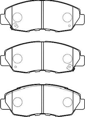 Kavo Parts BP-2049 - Bremžu uzliku kompl., Disku bremzes ps1.lv