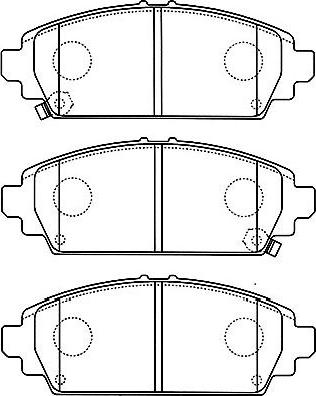 Kavo Parts BP-2046 - Bremžu uzliku kompl., Disku bremzes ps1.lv