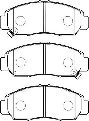 Kavo Parts BP-2047 - Bremžu uzliku kompl., Disku bremzes ps1.lv