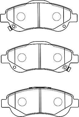 Kavo Parts BP-2054 - Bremžu uzliku kompl., Disku bremzes ps1.lv