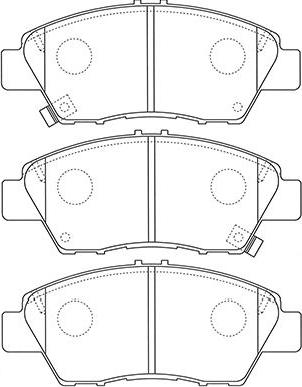 Kavo Parts BP-2058 - Bremžu uzliku kompl., Disku bremzes ps1.lv