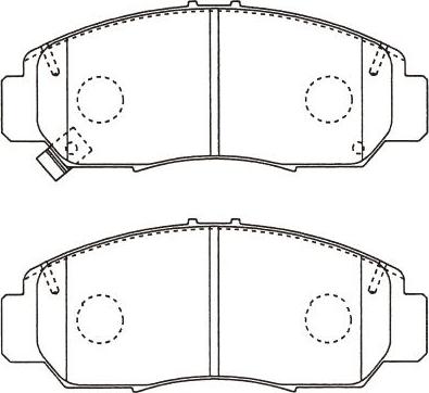 Kavo Parts BP-2065 - Bremžu uzliku kompl., Disku bremzes ps1.lv