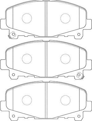 Kavo Parts BP-2060 - Bremžu uzliku kompl., Disku bremzes ps1.lv