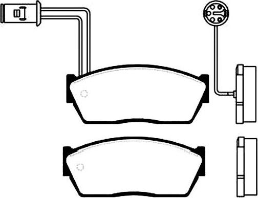 Kavo Parts BP-2006 - Bremžu uzliku kompl., Disku bremzes ps1.lv