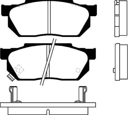 Kavo Parts BP-2001 - Bremžu uzliku kompl., Disku bremzes ps1.lv