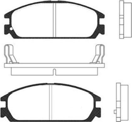 Kavo Parts BP-2008 - Bremžu uzliku kompl., Disku bremzes ps1.lv