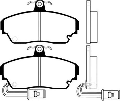 Kavo Parts BP-2007 - Bremžu uzliku kompl., Disku bremzes ps1.lv