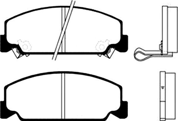 Kavo Parts BP-2014 - Bremžu uzliku kompl., Disku bremzes ps1.lv