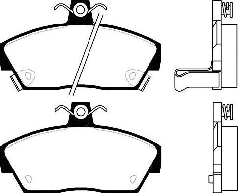 Kavo Parts BP-2013 - Bremžu uzliku kompl., Disku bremzes ps1.lv