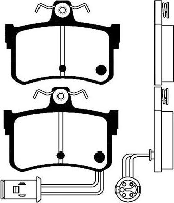 Kavo Parts BP-2027 - Bremžu uzliku kompl., Disku bremzes ps1.lv