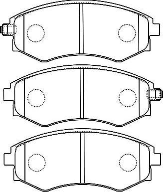 Kavo Parts BP-7504 - Bremžu uzliku kompl., Disku bremzes ps1.lv