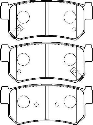 Kavo Parts BP-7503 - Bremžu uzliku kompl., Disku bremzes ps1.lv