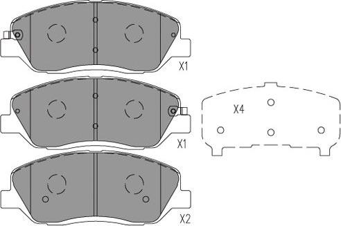 Kavo Parts BP-7507 - Bremžu uzliku kompl., Disku bremzes ps1.lv