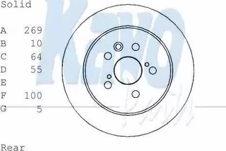 Kavo Parts BR-9446 - Bremžu diski ps1.lv