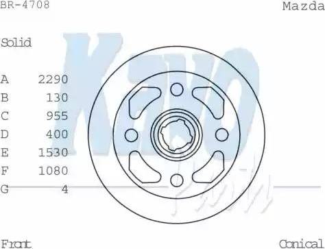 Kavo Parts BR-4708 - Bremžu diski ps1.lv