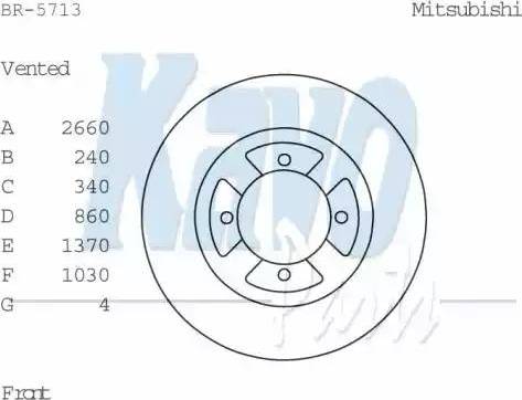 Kavo Parts BR-5713 - Bremžu diski ps1.lv