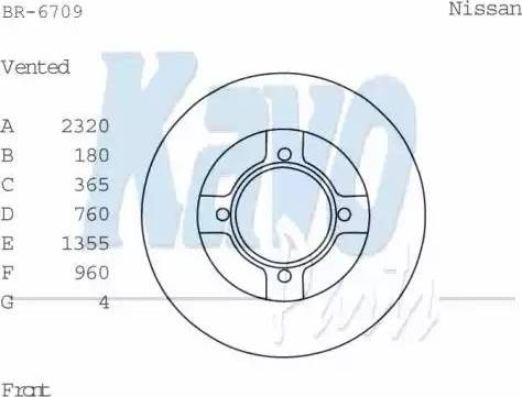 Kavo Parts BR-6709 - Bremžu diski ps1.lv