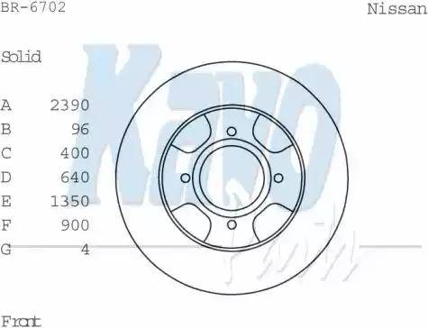 Kavo Parts BR-6702 - Bremžu diski ps1.lv