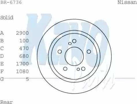 Kavo Parts BR-6736 - Bremžu diski ps1.lv