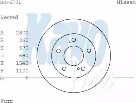 Kavo Parts BR-6731 - Bremžu diski ps1.lv