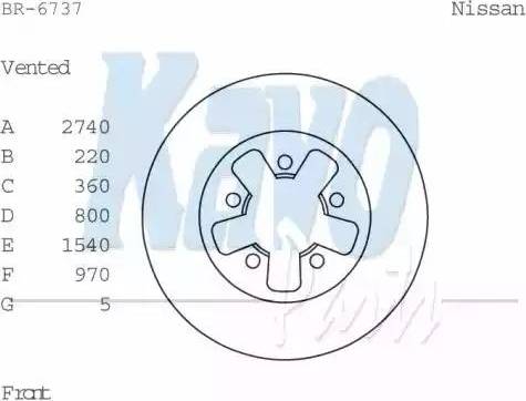 Kavo Parts BR-6737 - Bremžu diski ps1.lv