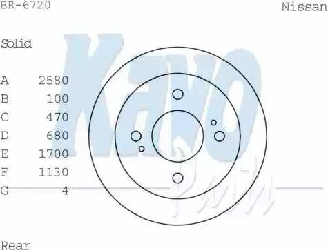 Kavo Parts BR-6720 - Bremžu diski ps1.lv